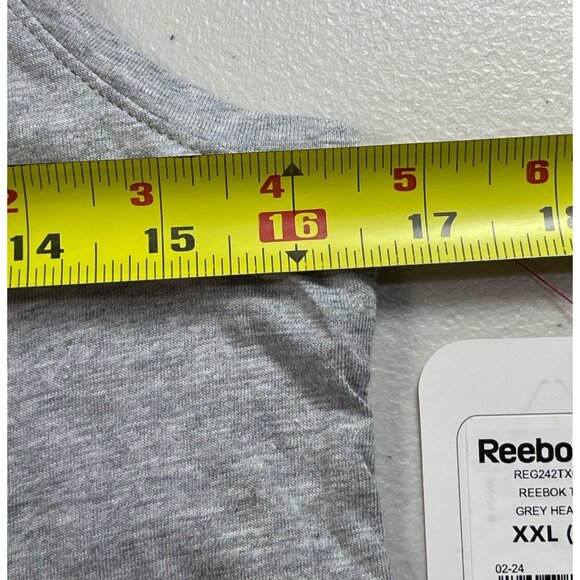 Reebok Girls Size 18 XXL Grey Heather Tank Top Cotton Rayon Blend Lightweight - Picture 4 of 10